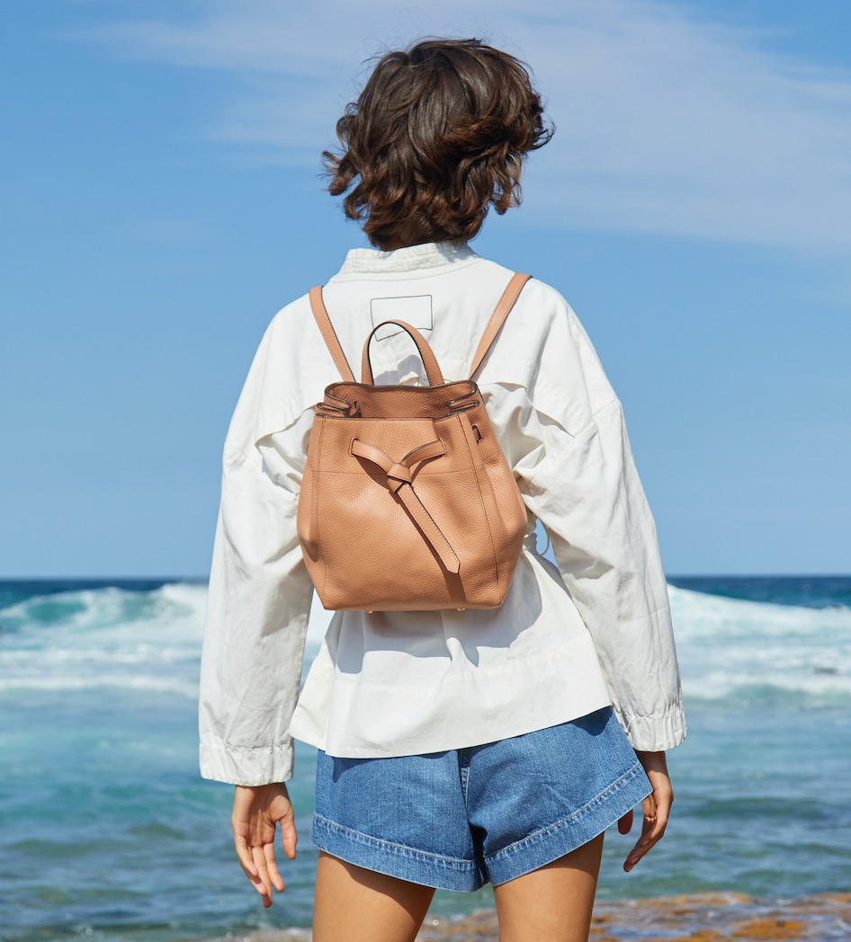 beulah leather drawstring backpack Tobias Backpack – Annabel Ingall Handbags